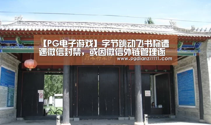 【PG电子游戏】字节跳动飞书称遭遇微信封禁,或因微信外链管理逐步趋严(图3) PG电子APP下载